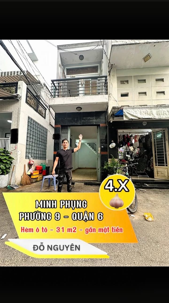 Nhà bán Quận 6 - Hẻm 12m, Diện tích 31m² chỉ 4 tỷ - Cơ hội sở hữu ngay!