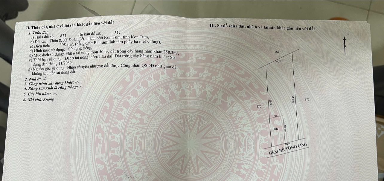 Đất nền thổ cư xã Đoàn Kết 300m² giá 3xx - Cơ hội đầu tư sinh lời!