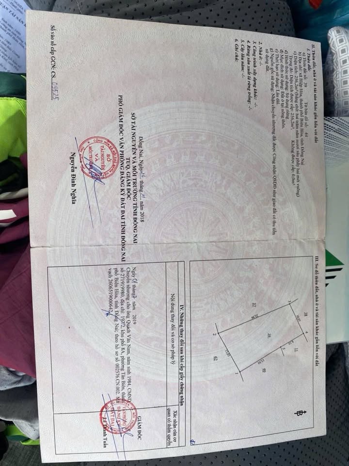 Đất thổ cư Hiệp Hòa Biên Hòa 256m² giá 3.6 tỷ - Sổ hồng riêng chính chủ!