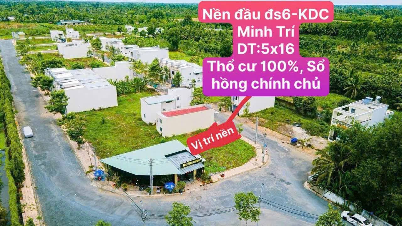 Đất nền KDC Minh Trí, 80m² giá 750 triệu - Cơ hội đầu tư hấp dẫn!