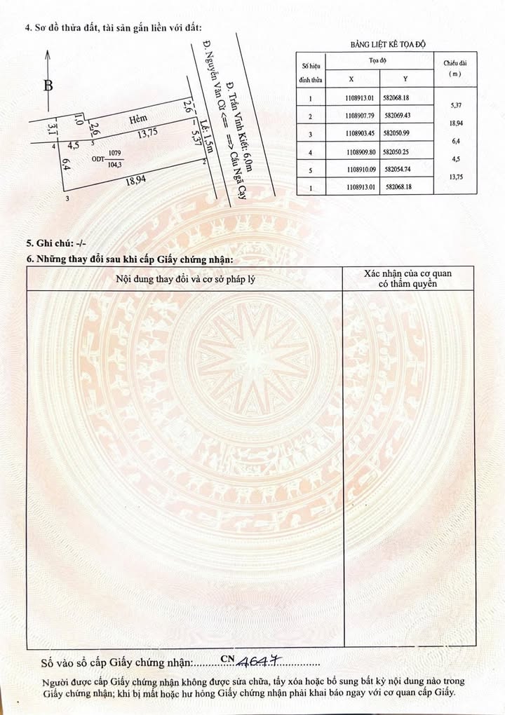 Đất nền mặt tiền Trần Vĩnh Kiết, Cần Thơ 104m² - Pháp lý rõ ràng, giá tốt