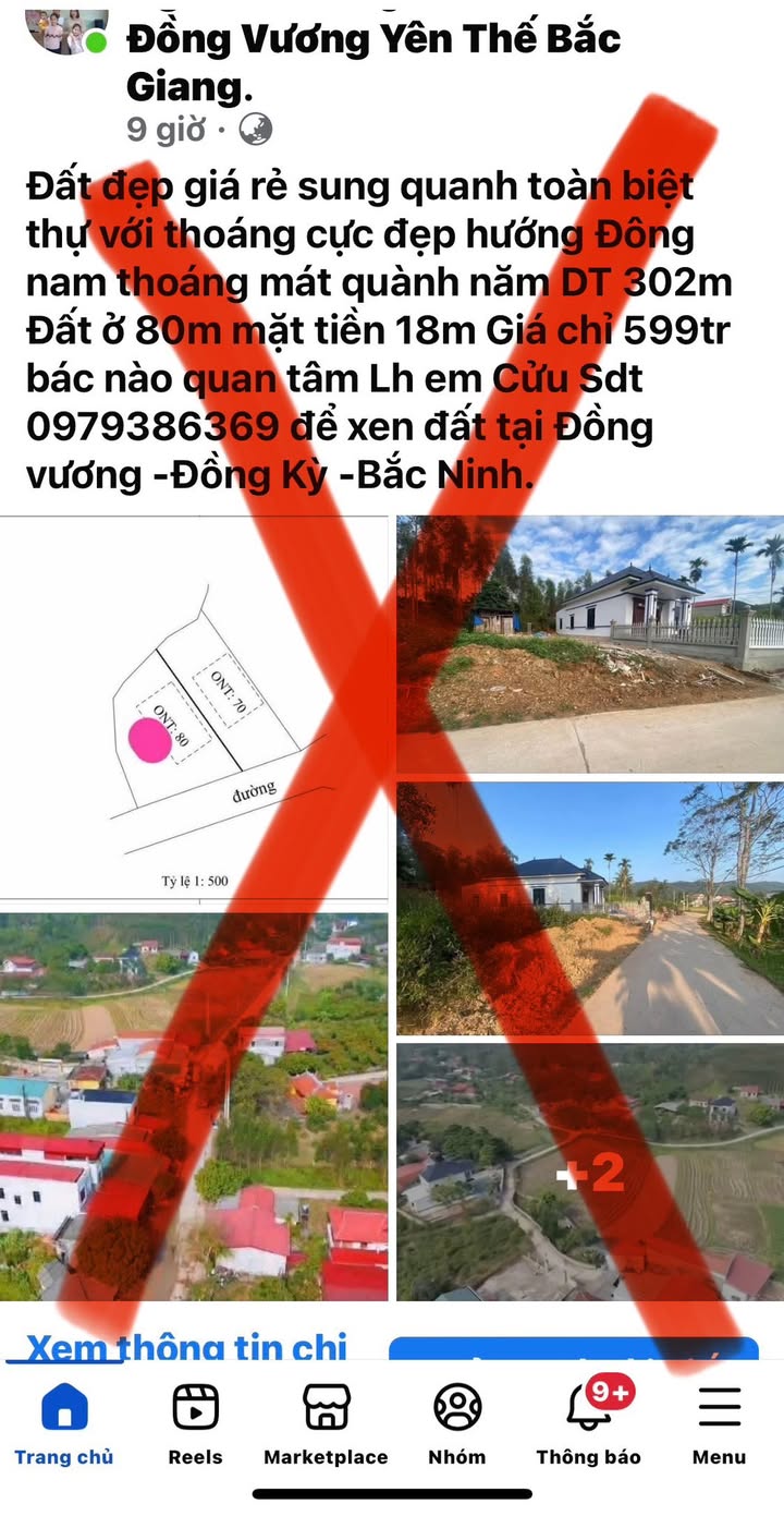 Đất nền xã Đồng Vương, huyện Yên Thế 302m² - Cơ hội đầu tư hấp dẫn!