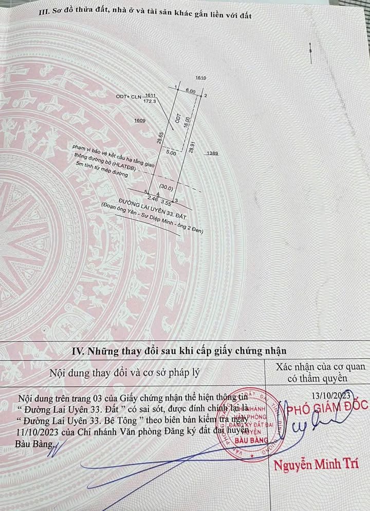 Đất nền Thị trấn Lai Uyên 17060m² giá 7 tỷ - Bán gấp trước Tết!