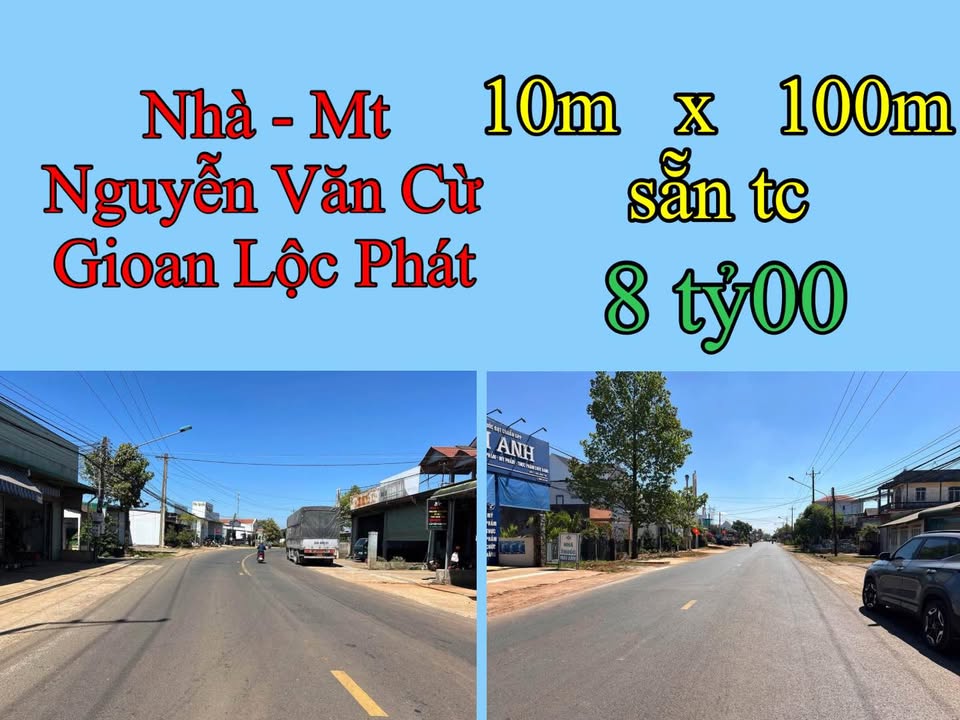 Đất nền Bảo Lộc 1300m² giá 8 tỷ - Mặt tiền đường Nguyễn Văn Cừ, đầu tư lý tưởng!