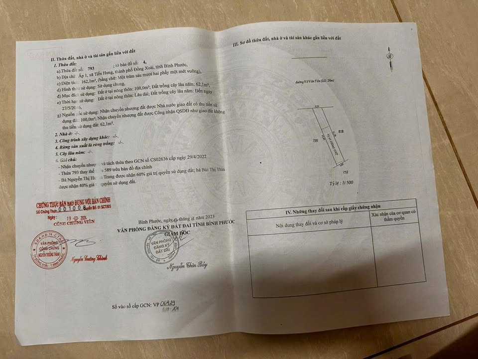 Đất nền 182m² tại Ấp 1, Võ Văn Tần, Đồng Xoài - Giá chỉ 1.35 tỷ!