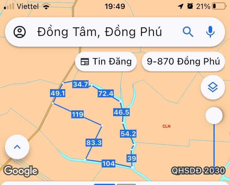 Đất Farm 1.6ha tại Đồng Tiến, Đồng Phú - Giá chỉ 2 tỷ!