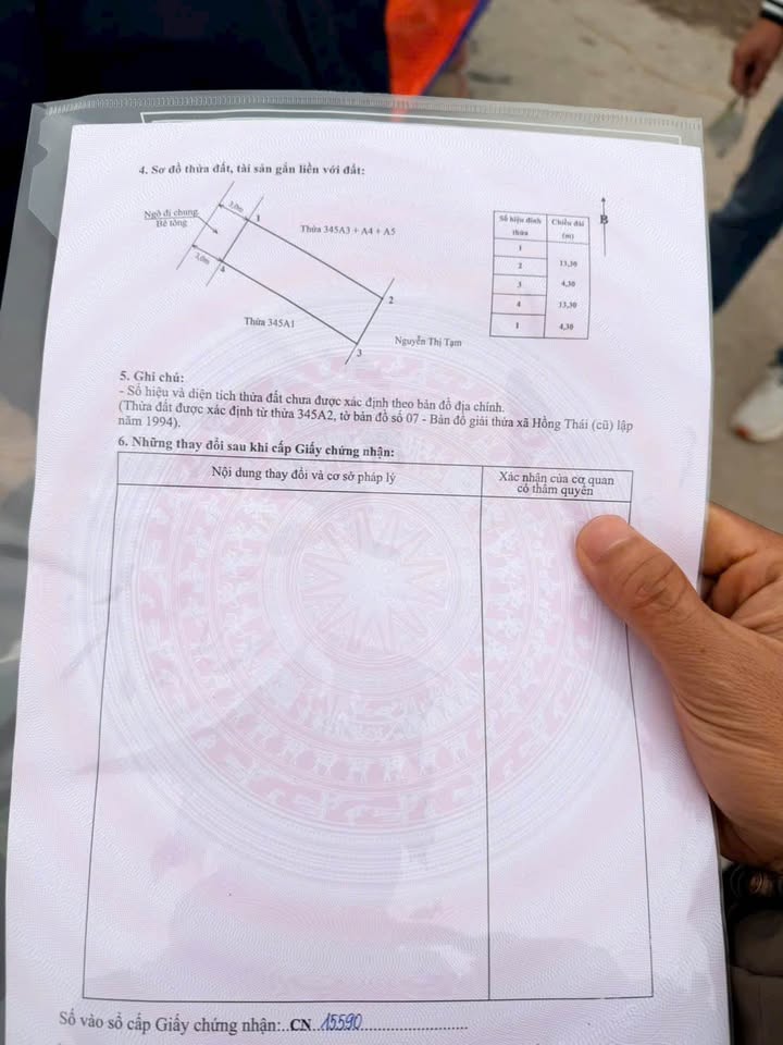 Đất nền Xích Thổ, An Dương 58m² giá 1.25 tỷ - Sổ đỏ chính chủ, đầu tư sinh lời!