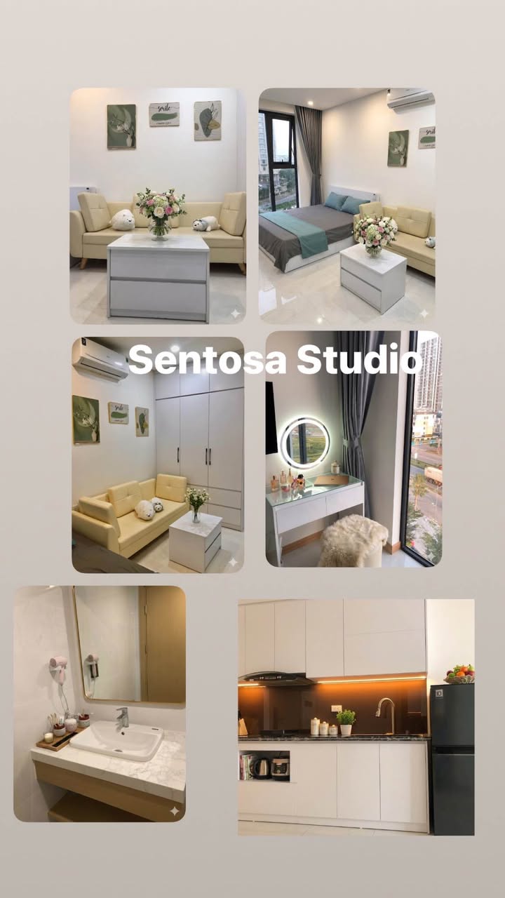 Cho thuê studio Sentosa Skypark, Hải Phòng - Phòng đẹp, đầy đủ tiện ích!