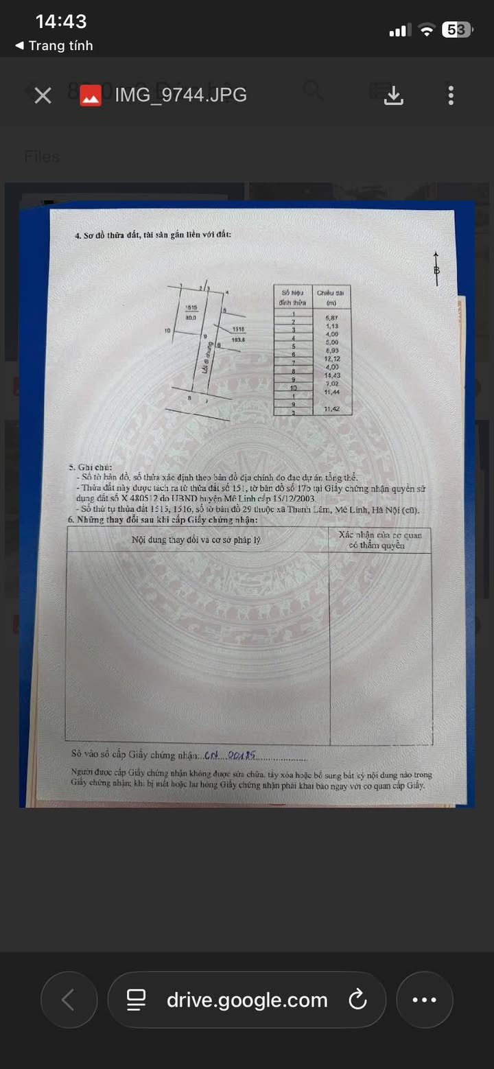 Lô đất 80m² Thôn Đức Hậu, Mê Linh, Hà Nội - Sổ đỏ chính chủ, giá tốt!