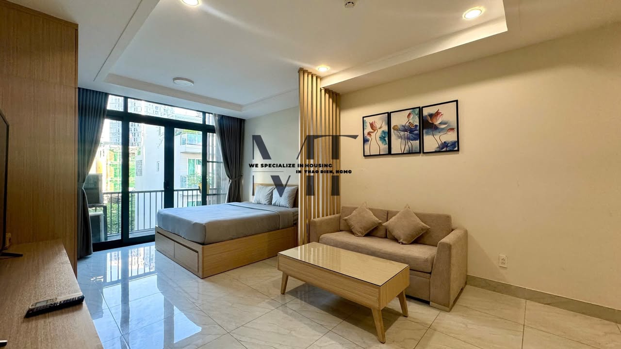 Căn hộ Studio hiện đại Thảo Điền 40m² giá 13.5 triệu - Đầy đủ tiện nghi!
