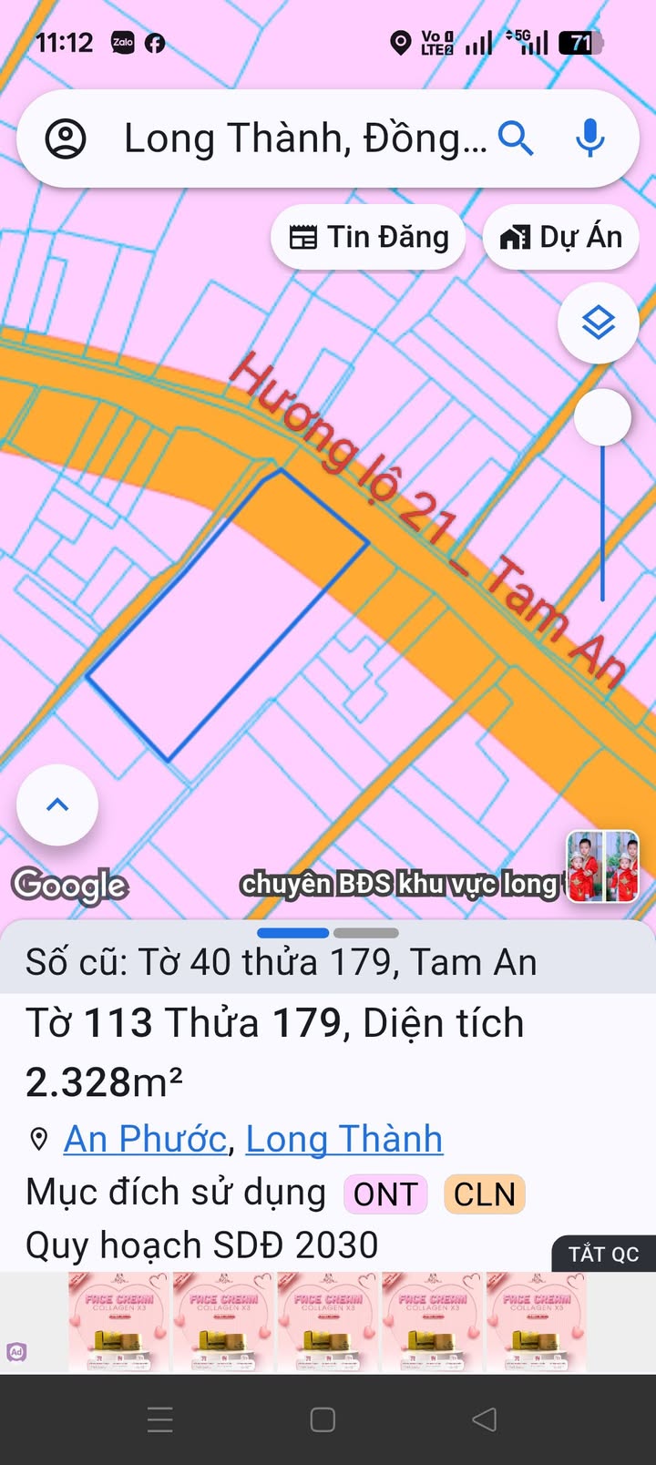 Đất nền 2,3 sào mặt tiền Hương lộ 21, Tam An, Long Thành - Cơ hội đầu tư hấp dẫn!