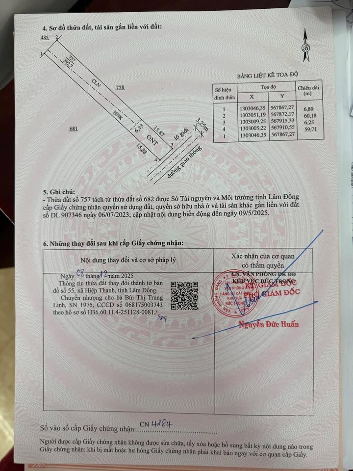 Đất thổ cư 100m² tại Xã Liên Hiệp, Huyện Đức Trọng - Giá chỉ 1.35 tỷ!