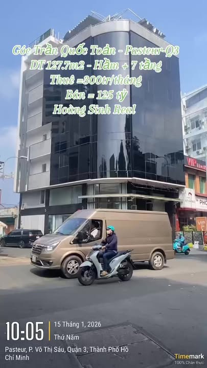 Tòa nhà mặt tiền Trần Quốc Toản, Quận 3, giá 125 tỷ - Đầu tư đắc địa!