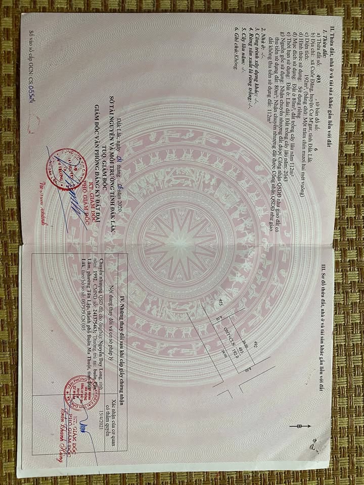 Đất nền xã Cư ÊBur, Buôn Ma Thuột 192m² giá 990 triệu - Đất 2 mặt tiền, khu dân cư đông đúc!