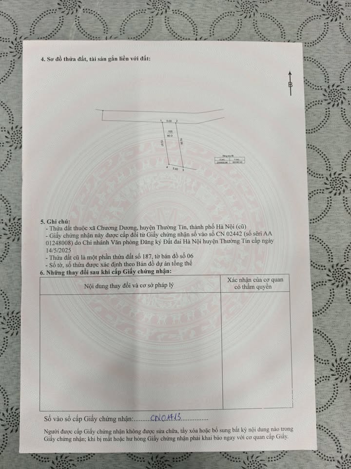 Đất nền Chương Lộc - Chương Dương - Thường Tín 80m² giá 4-5 tỷ - Tiềm năng đầu tư vượt trội!