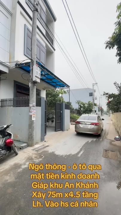 Nhà mặt tiền kinh doanh An Khánh 75m² giá 6 tỷ - Ô tô vào nhà!