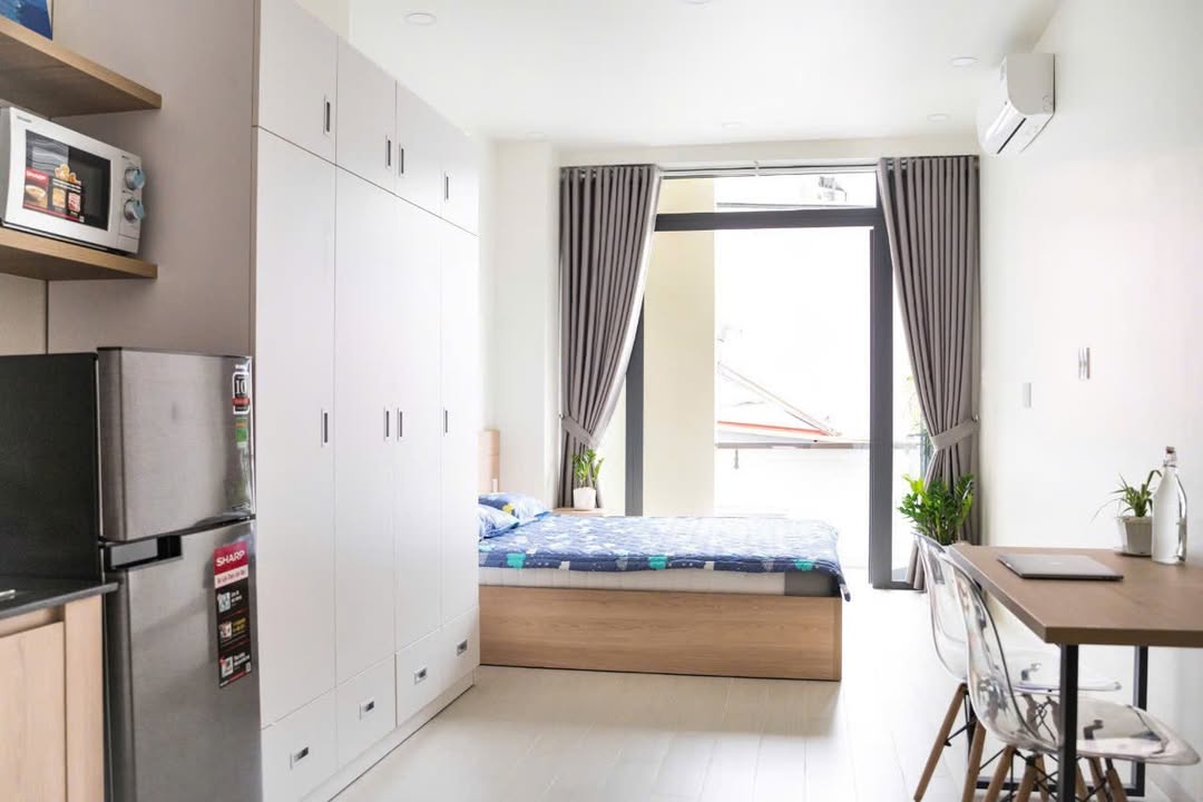 Căn hộ dịch vụ cho thuê 274/4 Nguyễn Văn Đậu, 30m², giá 8.5 triệu - Full nội thất, thang máy