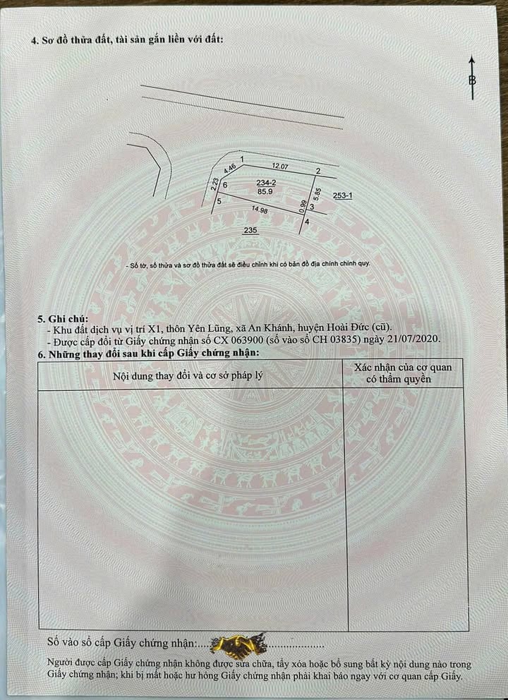 Đất nền 86m² tại An Khánh, Hoài Đức - Giá chỉ 200 triệu/m² - Sổ đỏ chính chủ!