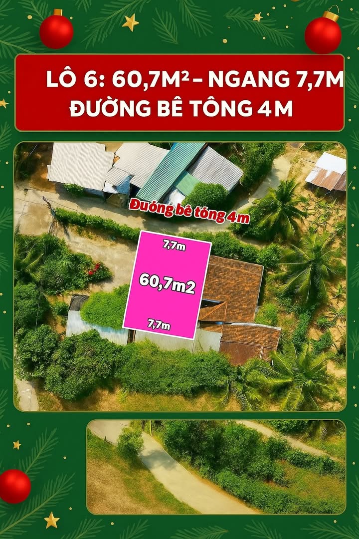 Lô đất thổ cư Diên Hòa, Diên Khánh 61m² giá 630 triệu - Sổ riêng chính chủ!