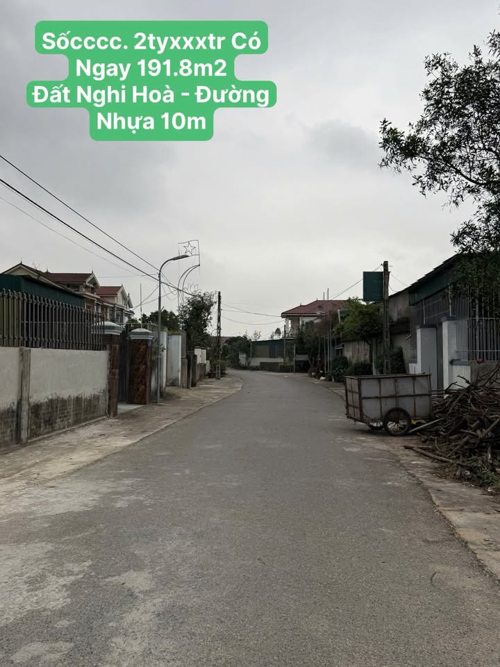 Đất Nghi Hòa 191.8m² giá 2.3 tỷ - Đường nhựa 10m, cơ hội đầu tư tuyệt vời!