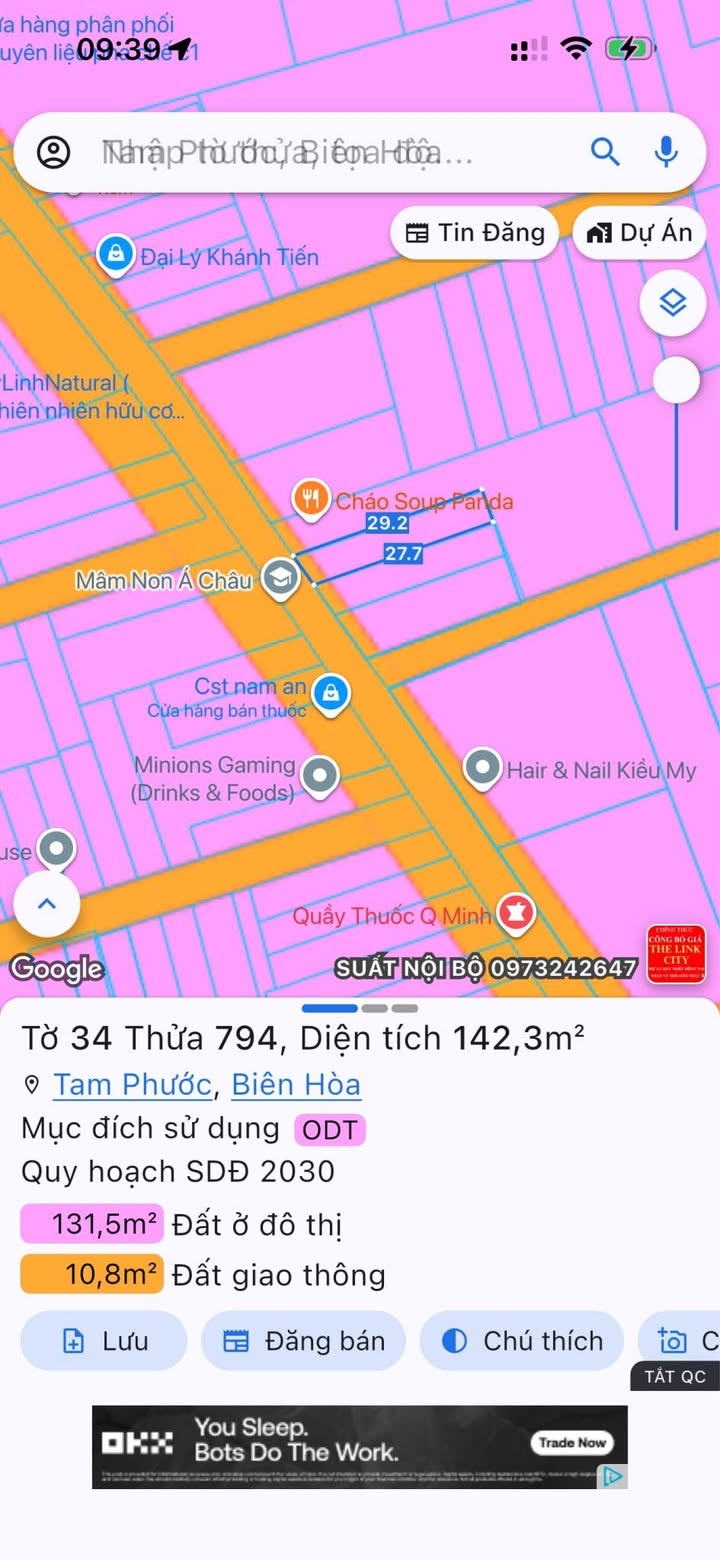 Lô đất mặt tiền Kinh doanh Phường Tam Phước 140m² - Đầu tư sinh lời ngay lập tức!