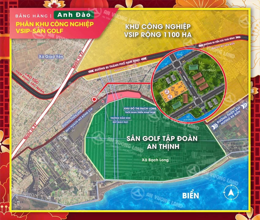 Đất thổ cư gần KCN VSIP Nam Định 80m² chỉ 1,2 tỷ - Pháp lý rõ ràng!