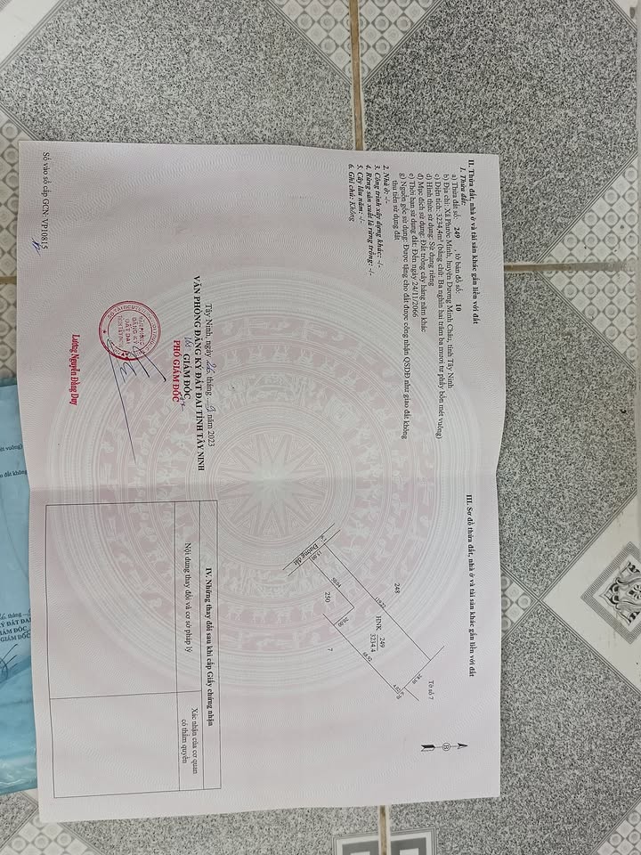 Đất nền Phước Minh, Dương Minh Châu 3234m² giá 85 triệu - Sổ hồng chính chủ!