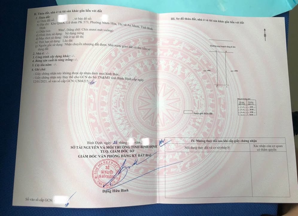 Bán đất thổ cư Khu QHDC Lữ Đoàn Phòng Không 573 - 90m² giá 720 triệu - Cơ hội đầu tư hấp dẫn!