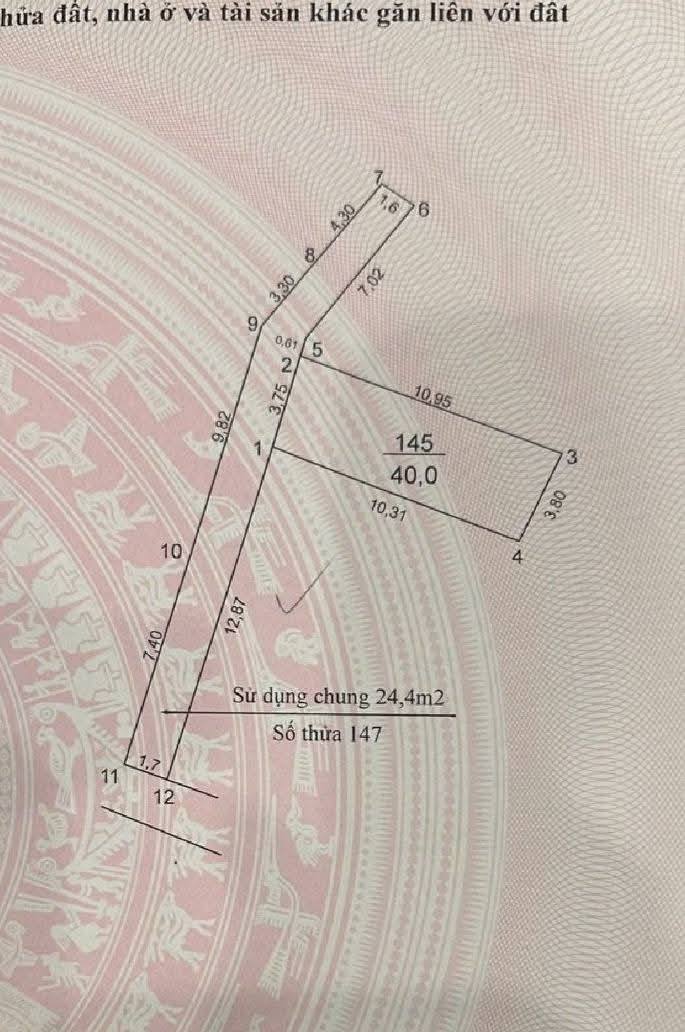 Đất nền Vạn Phúc, Thanh Trì 40m² giá 3.1 tỷ - Gần hồ điều hòa và ô tô