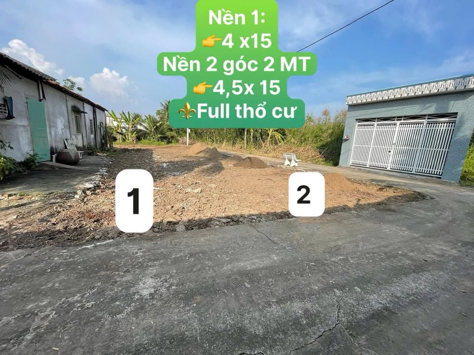 Đất nền liền kề xã Mỹ Phong 60m² giá chỉ 400 triệu - Cơ hội đầu tư tuyệt vời!