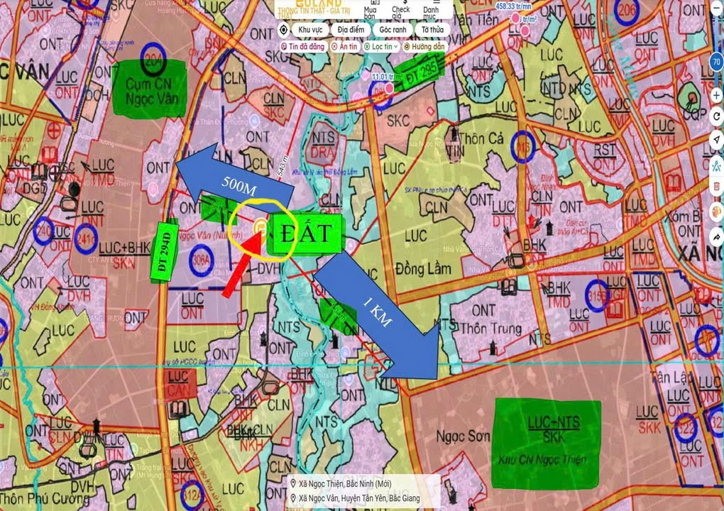 Đất nền xã Ngọc Vân, huyện Tân Yên 114m² giá 9xx triệu - Đầu tư sinh lời lý tưởng!