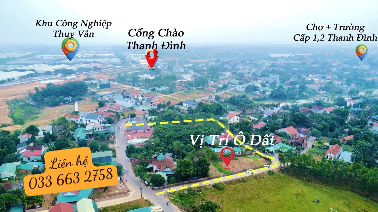 Đất nền Khu 4 Xã Thanh Đình, Việt Trì, Phú Thọ 105m² - Đầu tư sinh lời ngay!