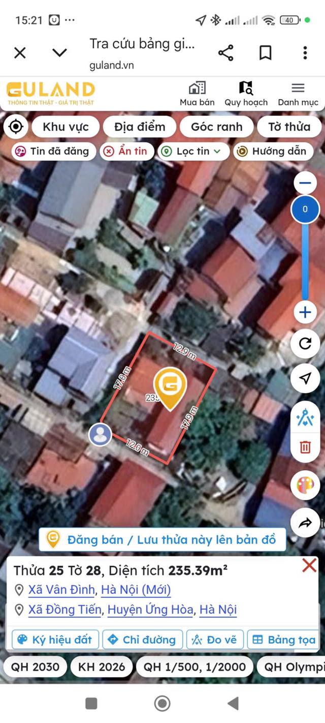 Đất nền Thị trấn Vân Đình 235m² - Giá thỏa thuận hấp dẫn