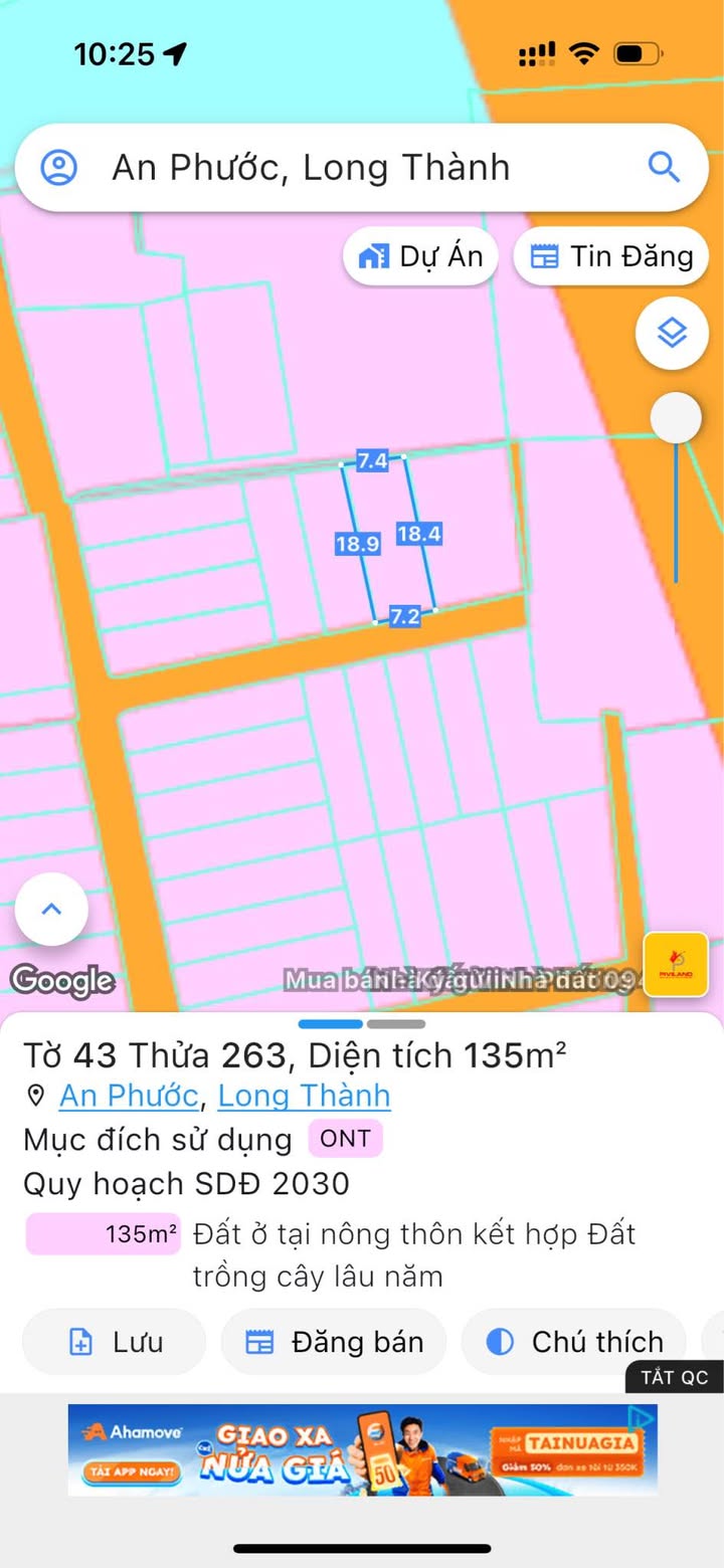 Đất nền KCN Long Đức, xã An Phước 135m² giá 1.6 tỷ - Đầu tư sinh lời ngay!