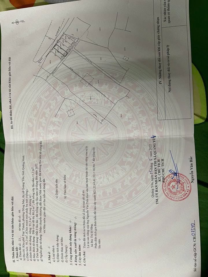 Đất nền 91m² tại phường Đông Mai, Quảng Yên giá 780 triệu - Đường ô tô vào tận nơi!