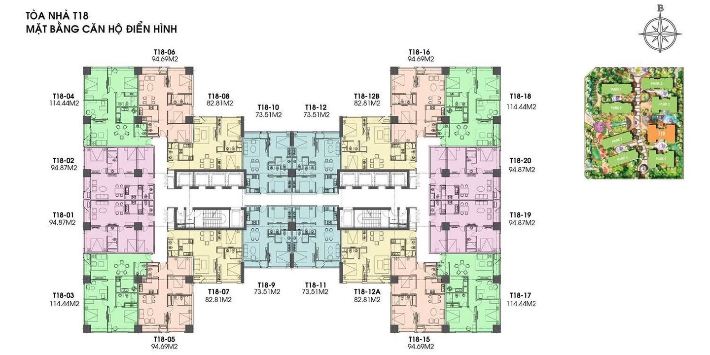 Căn hộ Times City, Quận Hai Bà Trưng, 114m² giá 13.2 tỷ - Tầng cao view đẹp!