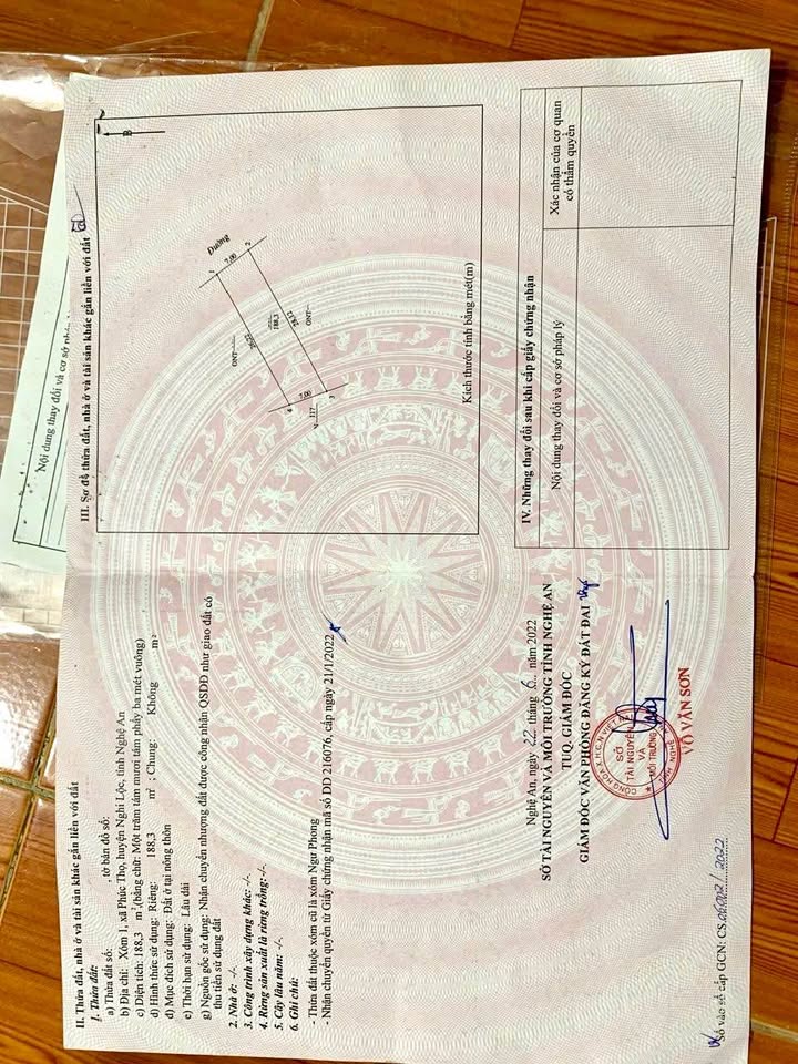 Đất nền 190m² tại khối 1, Phường Hưng Lộc - Giá 1.63 tỷ - Đường rộng ô tô tránh nhau