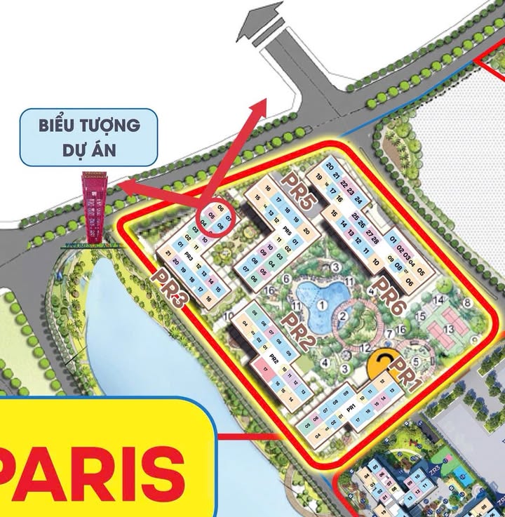 Căn hộ 1PN Tòa Pari 3 Hoàng Mai 48m² giá 3.2 tỷ - Cơ hội đầu tư hấp dẫn!