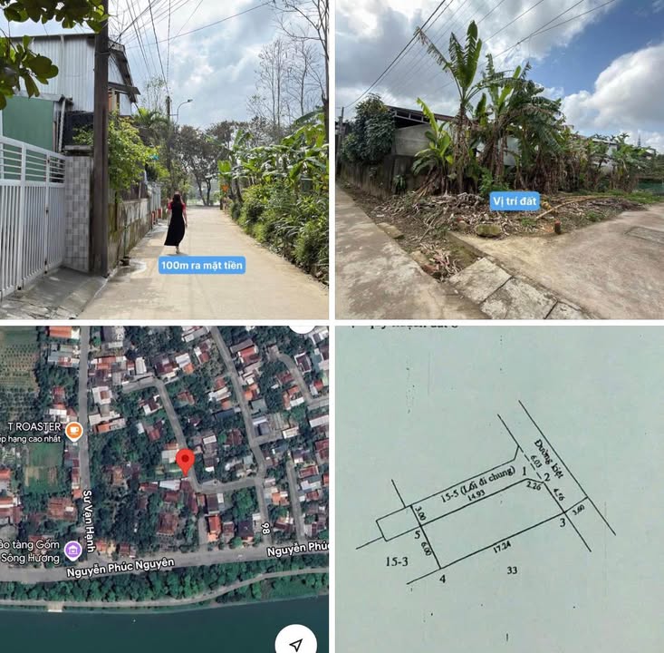 Đất lô góc 2 mặt tiền Kiệt Nguyễn Phúc Nguyên, Kim Long 100m² giá 1.99 tỷ - Cơ hội vàng đầu tư!