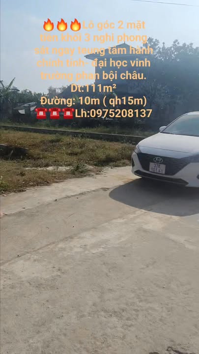 Đất nền khối 3 Nghi Công Nam 111m² giá thỏa thuận - Lô góc 2 mặt tiền đắc địa!