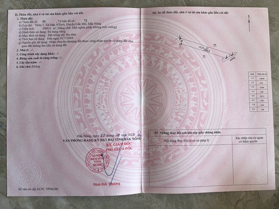 Đất nền đẹp Đăk Rot, Đăk Mil 360m² giá chỉ 80 triệu - Cơ hội đầu tư tuyệt vời!