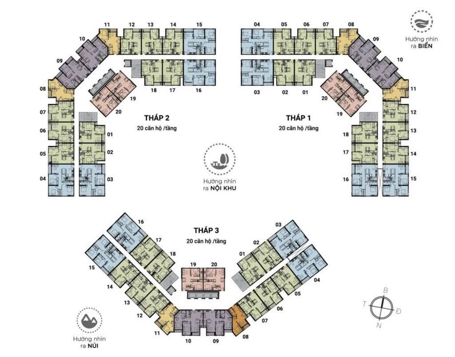 Căn hộ 1 ngủ Dragon Castle Hạ Long 43m² giá 1.6 tỷ - View biển tuyệt đẹp!