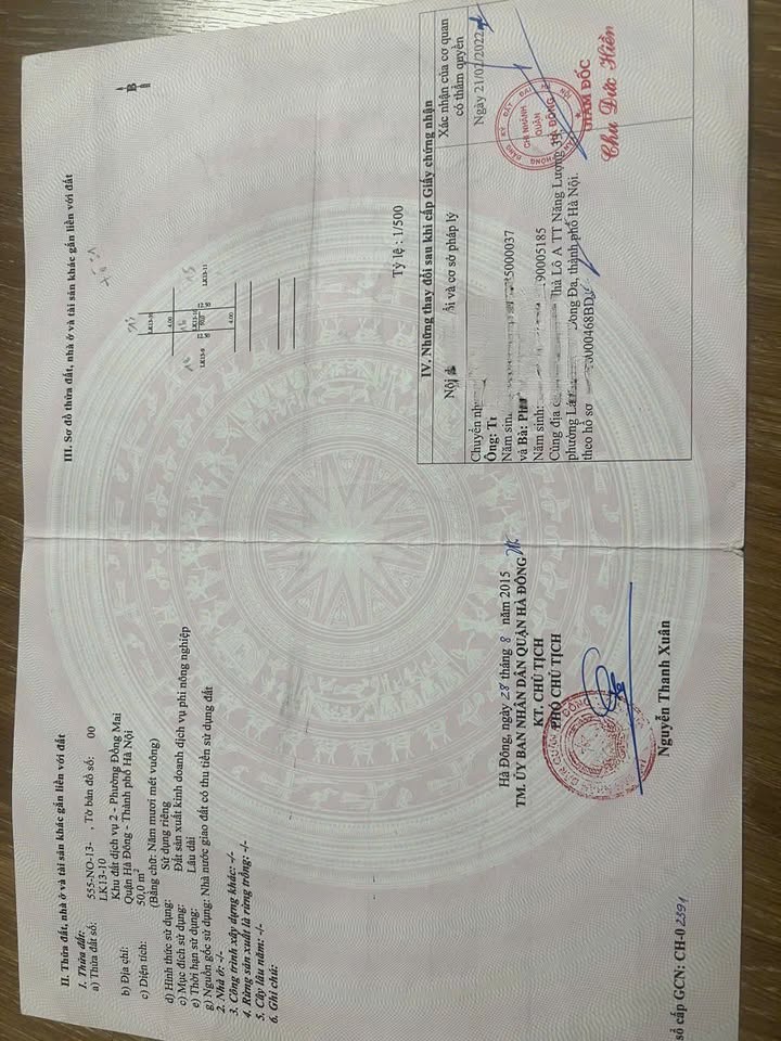 Đất dịch vụ LK 13 - 10 khu 2, Hướng Nam, 50m², giá chỉ 6.5 tỷ - Cơ hội đầu tư tuyệt vời!