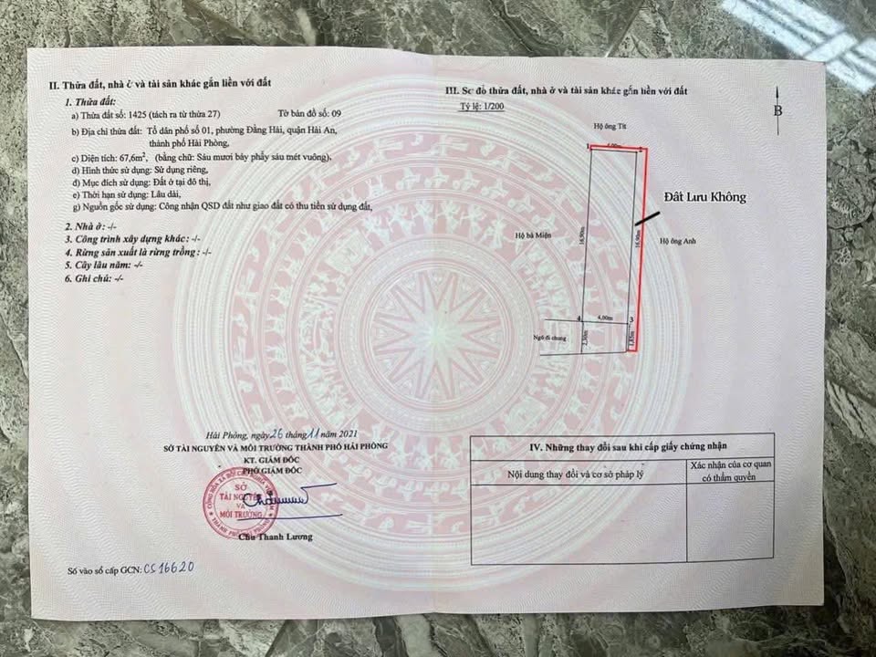 Đất nền Đằng Hải 67.6m² giá 2.57 tỷ - Hướng Nam, ô tô đỗ cửa!