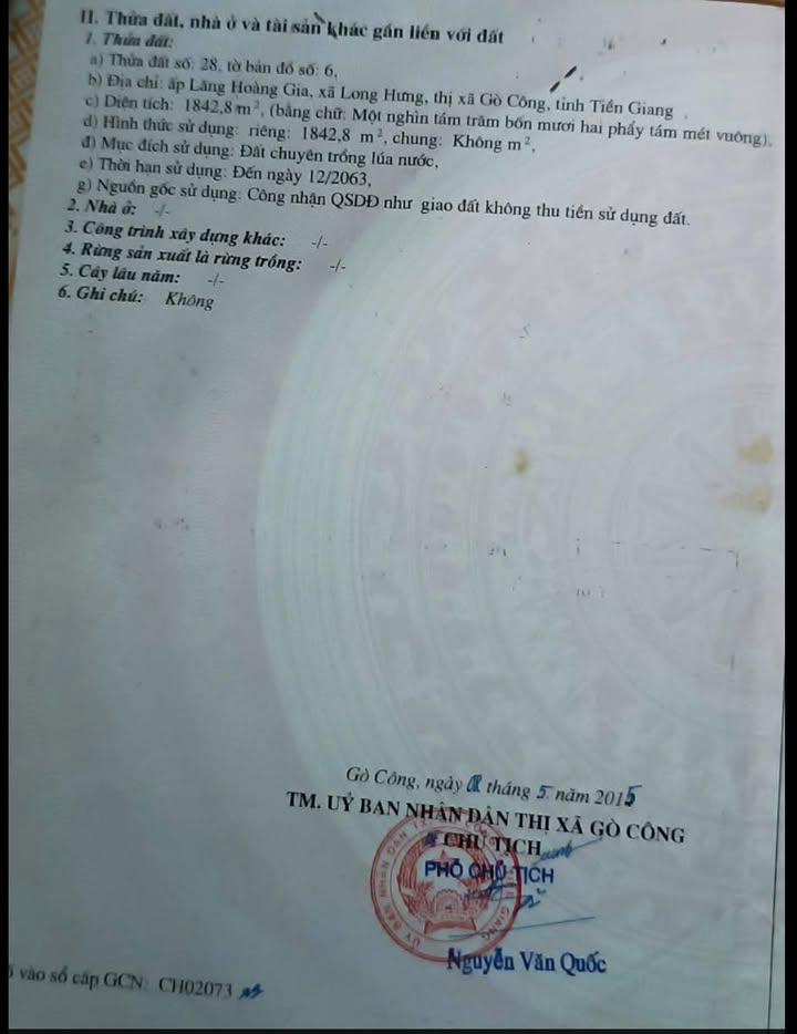 Đất 3 mặt tiền KP Lăng Hoàng Gia 1843m² giá 2.5 tỷ - Đầu tư sinh lời ngay!