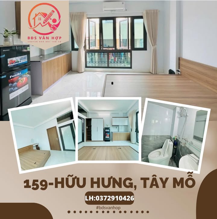 Phòng cho thuê tại 159 Hữu Hưng, Hà Đông - Studio full đồ chỉ 4 triệu/tháng!
