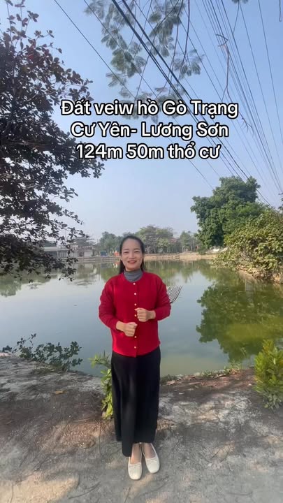 Đất nền view hồ Gò Trạng - Cư Yên - 124m² giá 1 tỷ - Sổ đỏ chính chủ
