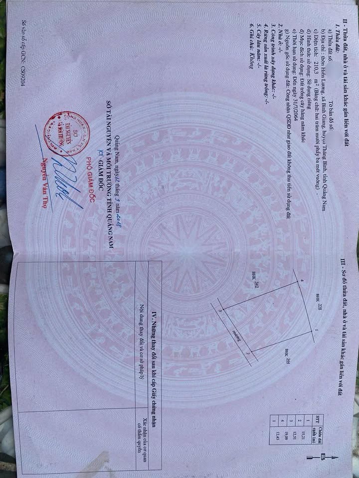 Đất thổ cư Thăng An - Quảng Nam 210m² giá chỉ 4x triệu - Đầu tư sinh lời ngay!