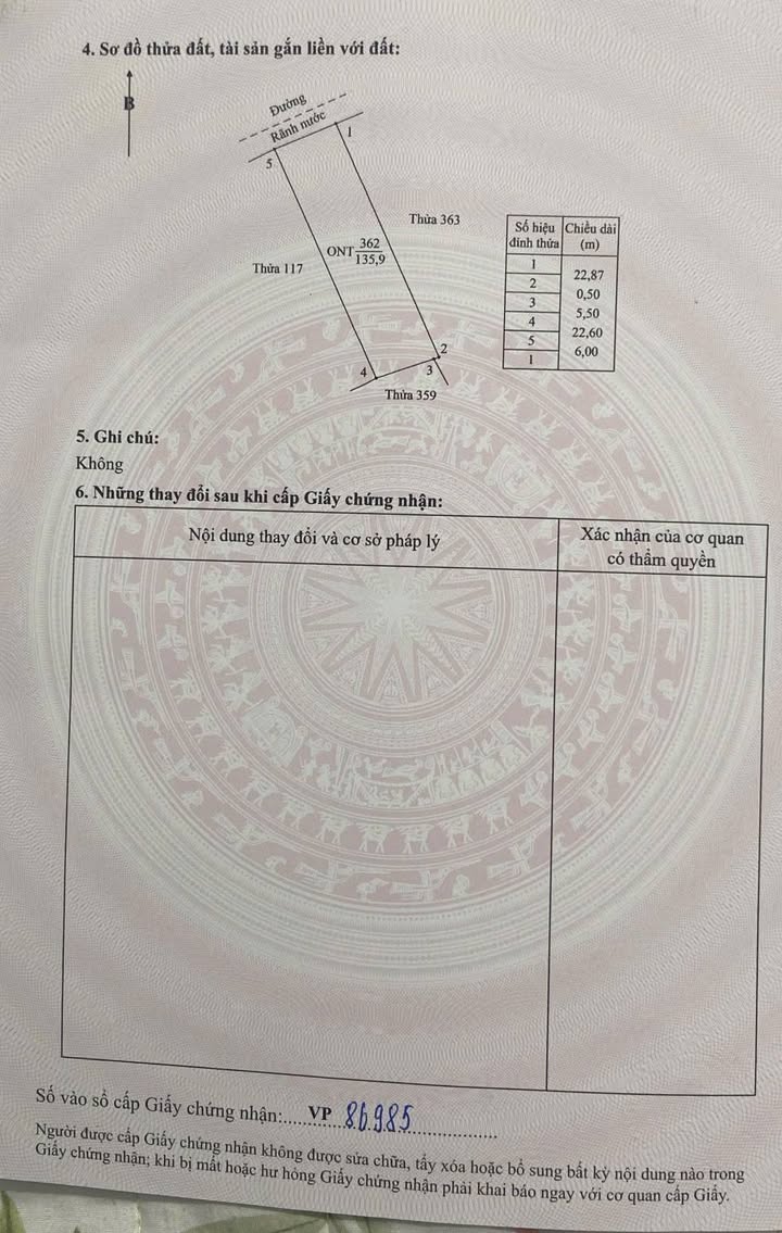 Đất thổ cư 135m² tại xóm 4 Thượng Kiệm chỉ 1.56 tỷ - Cơ hội đầu tư hấp dẫn!