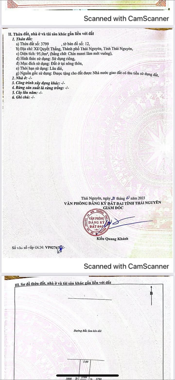 Đất nền 95m² đường Bắc Sơn, TP Thái Nguyên - Giá chỉ 4.x tỷ, cơ hội đầu tư hấp dẫn!